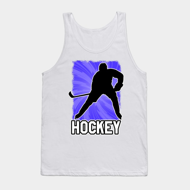 Hockey Player Tank Top by STARSsoft